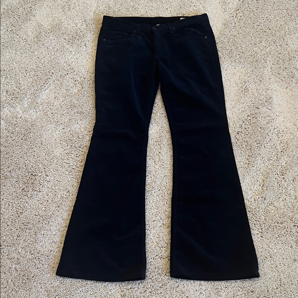 rag & bone Women's Flare Jeans in Black